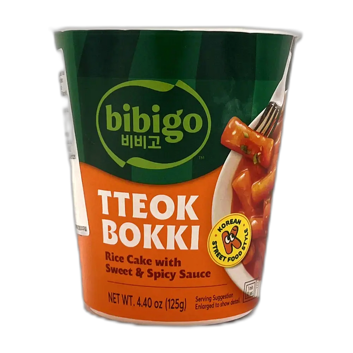 BIBIGO Tteokbokki Mit Hot & Spicy Sauce 125G