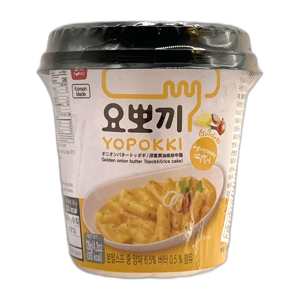 YOPOKKI Ricecake Cup Golden Onion Butter 120G