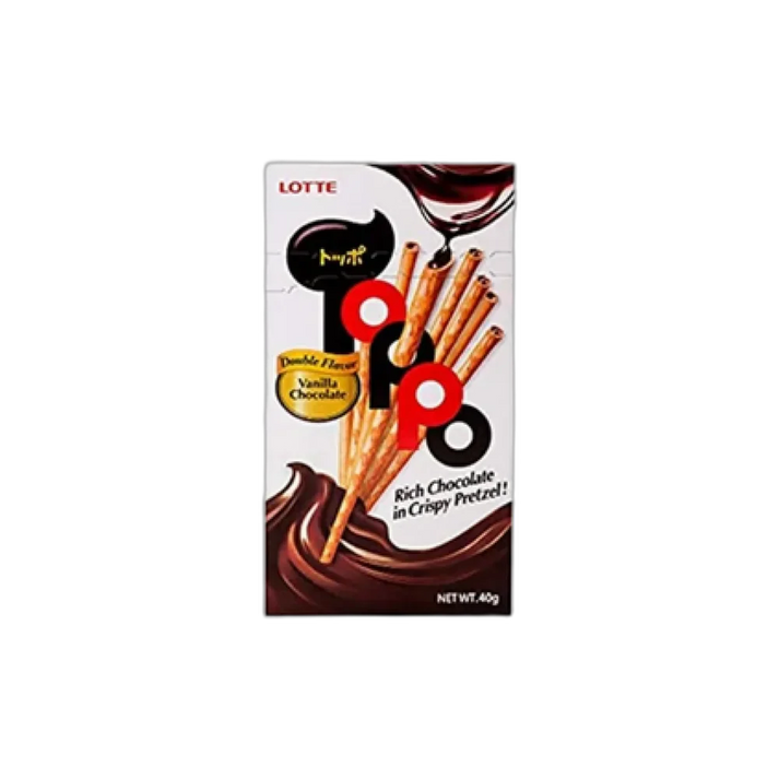 LOTTE Toppo Vanilla Chocolate Sticks 40G