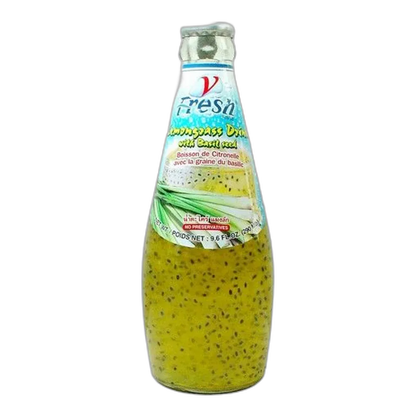 FRESH Lemongrass & Basil Seeds Drink 290ml – Lemony and refreshing