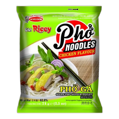 ACECOOK OH! Ricey Pho Noodles Chicken 71G