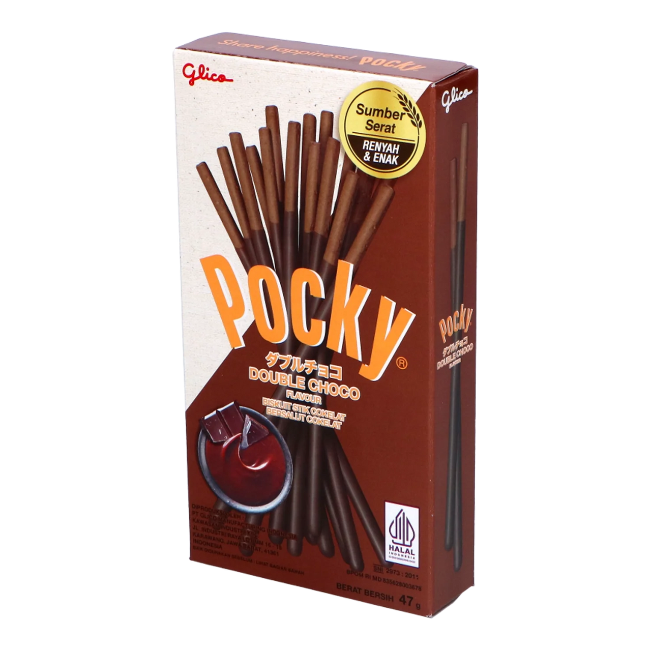 POCKY Biscuit Sticks Double Choco 47G